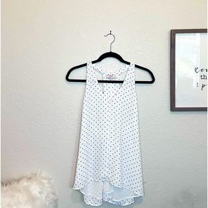 Polka Dot Sleeveless Blouse
